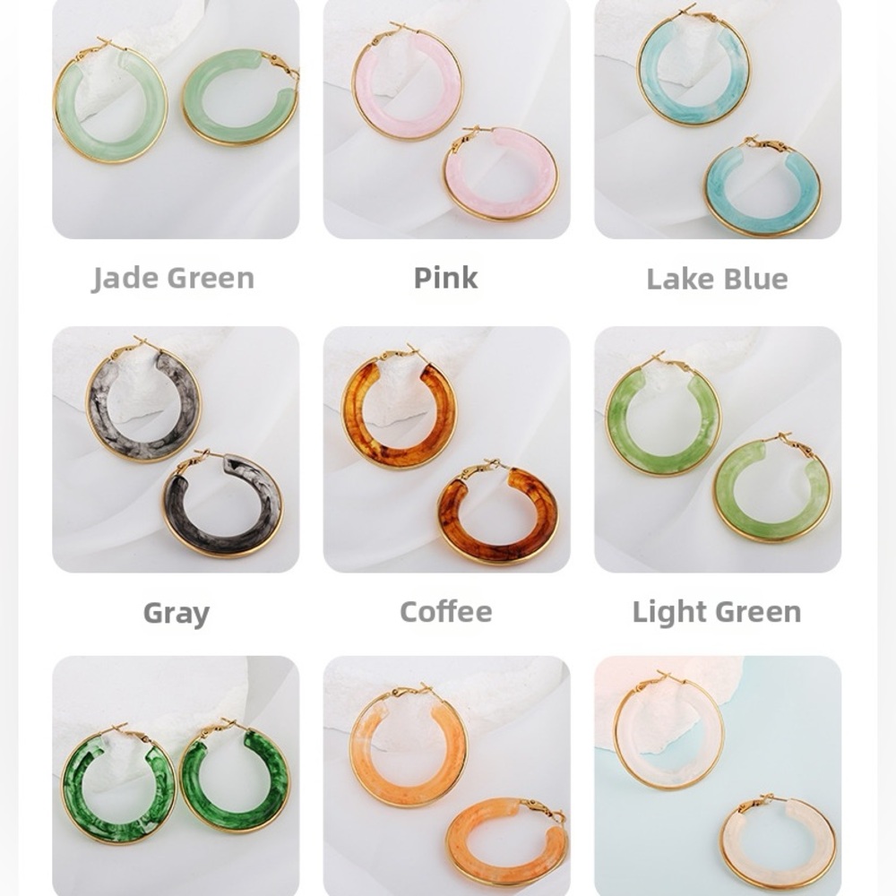 Modern Swirl Hoops - Picture 10 of 10